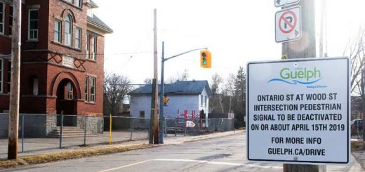 Ontario street pedestrian crossing at Wood Street