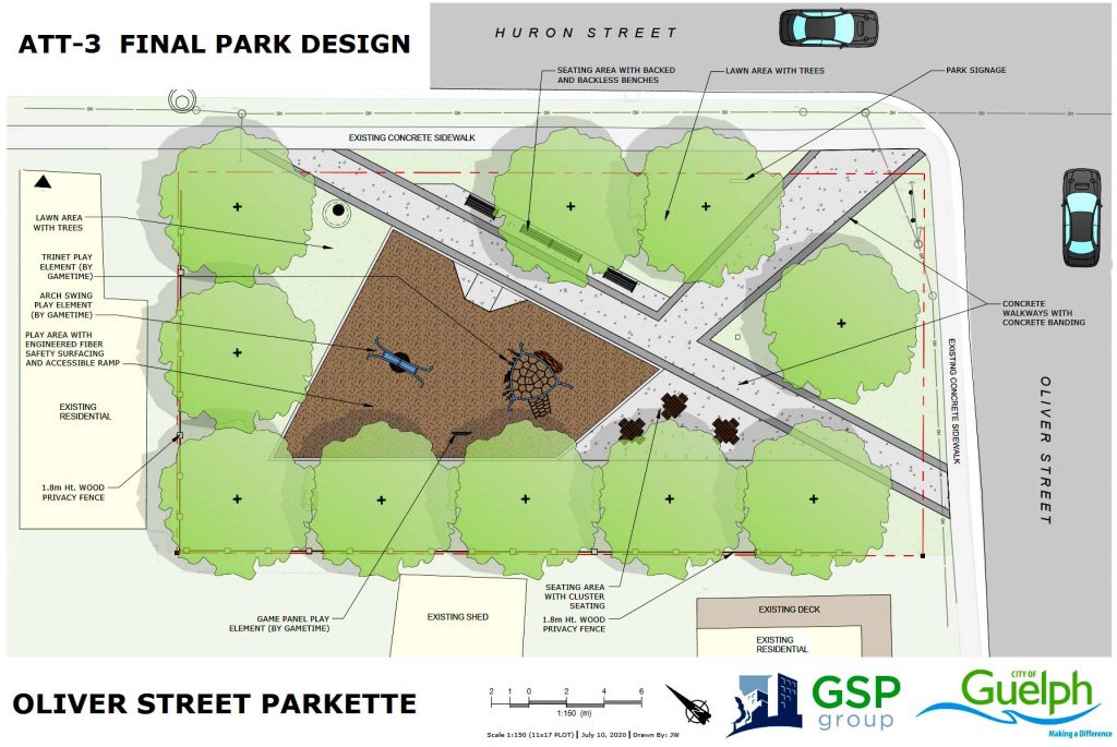 Final Design of the Oliver Street parkette