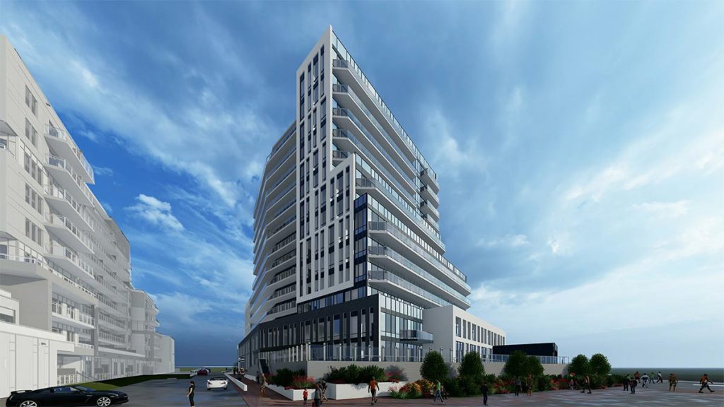 93 Arthur Street artists impression of a 14 story angular tower