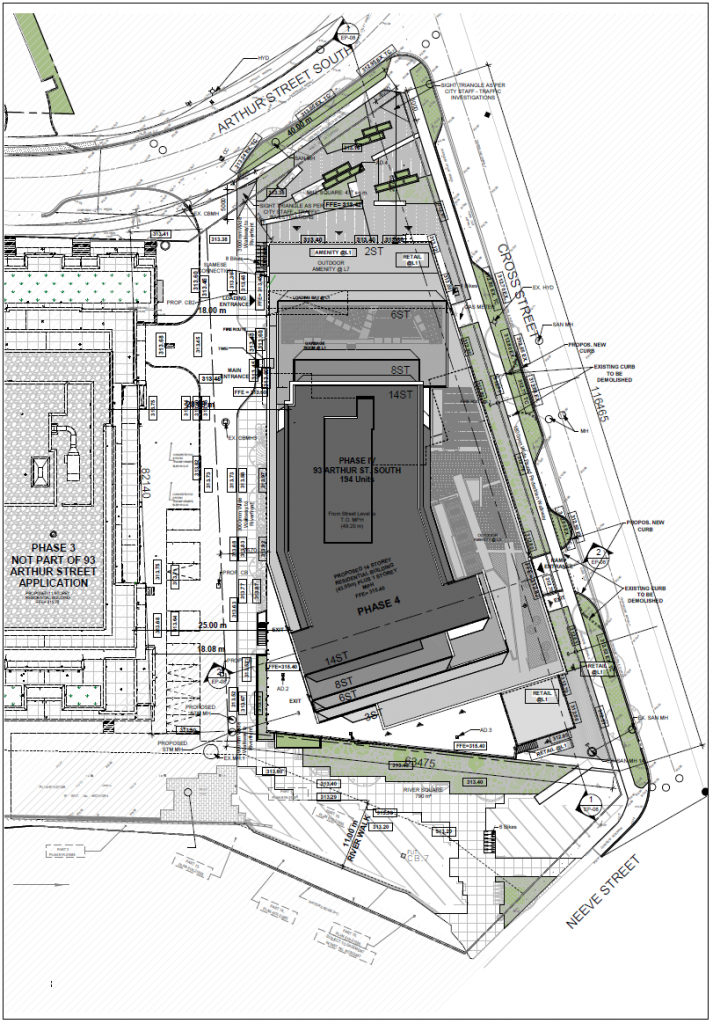 Site plan of 93 Arthur Street